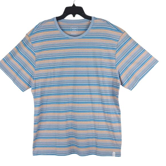 Prana Men's Cooper Point Crew tee shirt Organic Cotton Striped size XXL - Picture 2 of 12